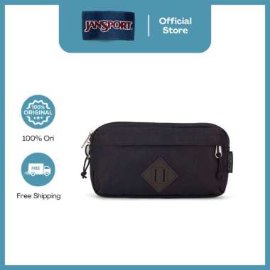 JanSport Tas Pinggang Waistbag Waist Bag Waisted Cord Weave Black