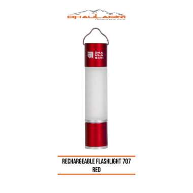 Dhaulagiri Rechargeable Flashlight 707 Lampu Tenda Red
