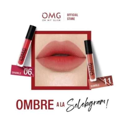 Paket Ombre Lips OMG | Lipcream OMG Ombre Coffee Edition| Lipcream OMG | Ombre OMG Lip Cream 13 Latt