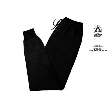 Aerostreet Jogger Long Pants Vicenzo Hitam Celana Joger EBAAA XXL