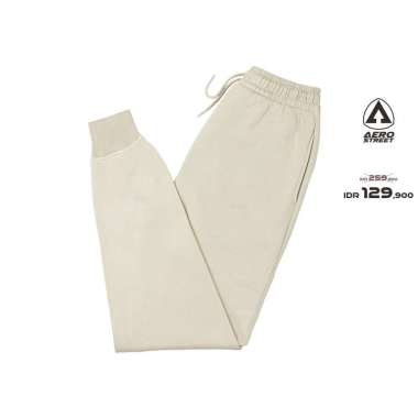 Aerostreet Jogger Long Pants Vicenzo Krem Celana Joger EBAAA M