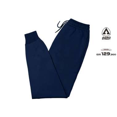 Aerostreet Jogger Long Pants Vicenzo Navy Celana Joger EBAAA L
