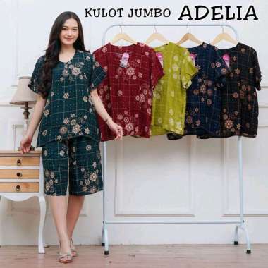 Setelan kulot jumbo Eliza celana pendek wanita kekinian hotpant jumbo kancing