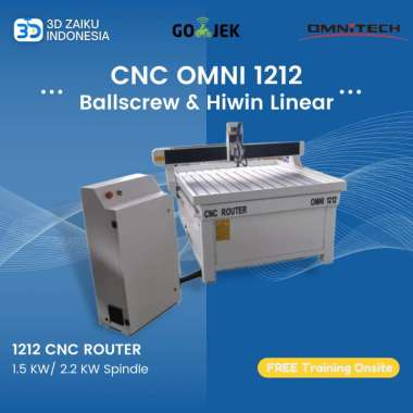 OMNI Industry CNC Router 120x120 cm with Ballscrew Hiwin Linear Rail 1.5 KW
