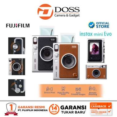 Fujifilm Instax Mini Evo Fuji Instant Camera Mini Evo Black