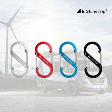Carabiner S SHINE TRIP Gantungan Kunci Outdoor Camping Carabiner Hook Merah