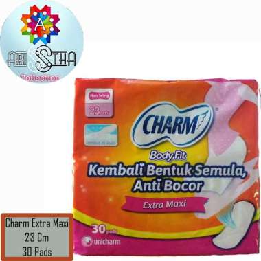 Charm Body Fit Extra Maxi 30 Pads 23 Cm Non-Wings