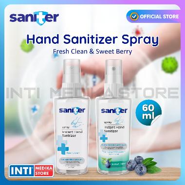 SANITER - Hand Sanitizer Spray 60ml | Hand Sanitizer Cair Sweet Berry