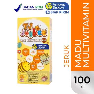 MADU TJ JOYBEE MADU MULTIVITAMIN RASA JERUK 100 ML |Membantu meningkatkan daya tahan tubuh anak