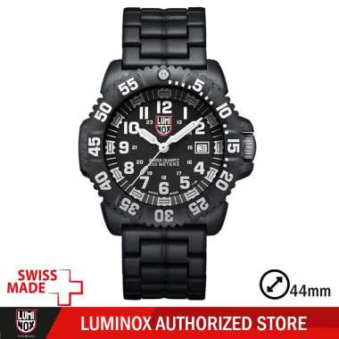 Luminox Navy Seal Colormark 3050 Series Jam Tangan Pria - Black White [GGL.L3052] Black