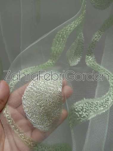 Dalaman Gorden VITRASE IMPORT lebar 2 Mtr Hijau