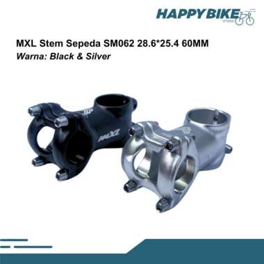 MXL Stang Stem Sepeda Alloy SM062 25.4 60MM MTB Roadbike Black