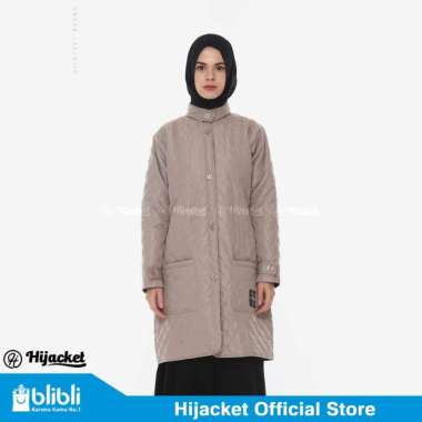 HIJACKET® BELVA - Jaket Wanita Muslimah Jaket Panjang Hijacket Belva Original XL IVORY