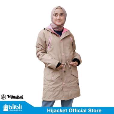 HIJACKET® MONTIX - Jaket Wanita Muslimah Jaket Panjang Hijacket Montix Original XXL CREAM