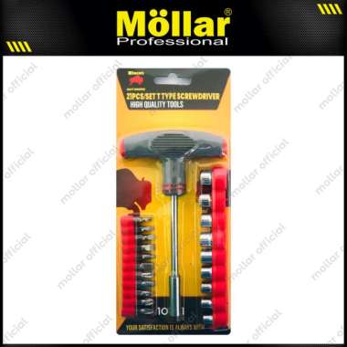 BISON G17150 Obeng Set 21 Pcs Kunci Sok Set Model Gagang T