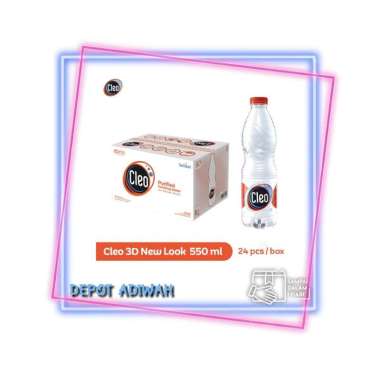 Cleo Eco Shape botol 550ml per karton (khusus instant express)