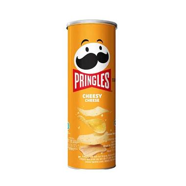 Promo Harga Pringles Potato Crisps Cheesy Cheese 107 gr - Blibli