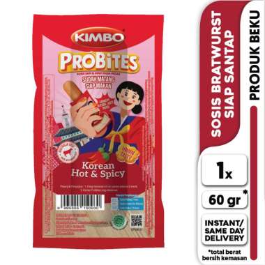 Promo Harga Kimbo Probites Korean Hot & Spicy 60 gr - Blibli