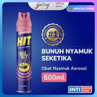 HIT - Aerosol Spray Anti Nyamuk & Kecoa| Semprotan Nyamuk Baygon 600ml Pink Blossom