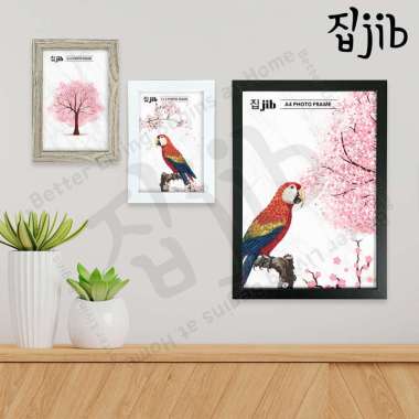 JIB Photo Frame 4R A4 / Frame Foto Akrilik / Bingkai Foto Estetik 4R - WHITE null