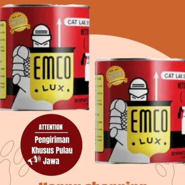 cat kayu besi emco 1/4 kg, Cat Lak Synthetic, cat besi , cat minyak emco 1/4 kg putih