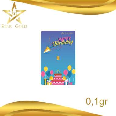 StarGold Mini Logam Mulia Edisi Birthday 1 0.1 Gram