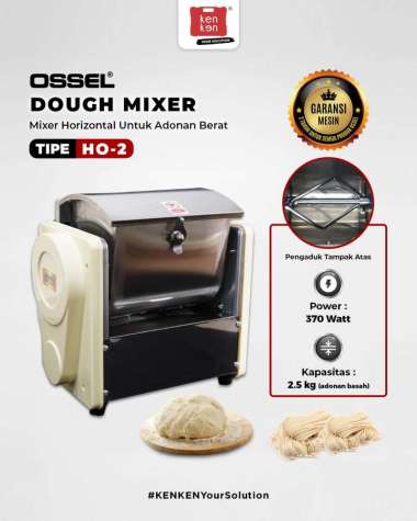 Dough Mixer Adonan Horizontal HO-2 Mixer Adonan Mie OSSEL