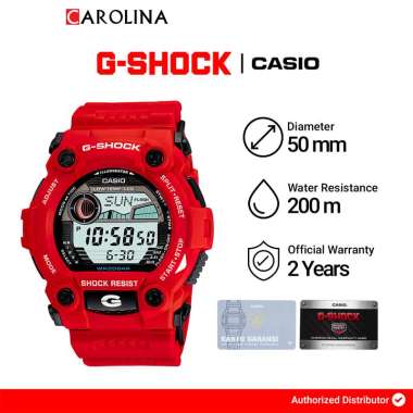 Jam Tangan Pria Casio G-SHOCK G-7900A-4D Digital Dial Red Resin Band [ Jakarta ]