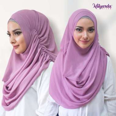 Milyarda Hijab Nurjannah Pashmina Instan biru muda