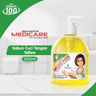 MEDICARE Sabun Cuci Tangan Antibakteri Botol Yellow 500mL