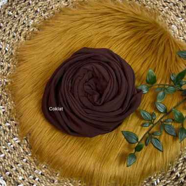Milyarda Hijab Bergo Sporty Kerudung Sport Daily Coklat