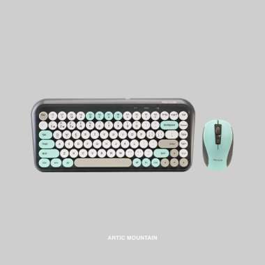 Rexus KM11: Keyboard & Mouse Wireless Retro dengan Desain Unik, Konektivitas Ganda & Baterai Awet Co