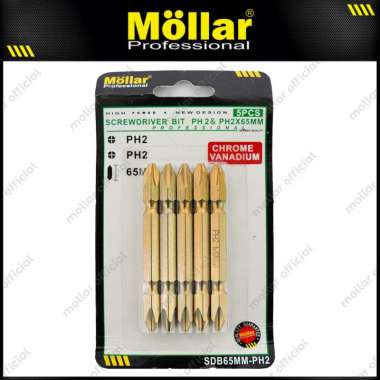 MOLLAR Mata Bor Obeng PH2 65 mm Plus Plus Screwdriver Bit Set - 1 Set