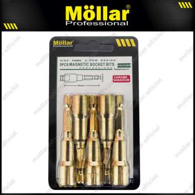 MOLLAR Mata Bor Baut Roofing Baja Ringan H8 x 65 mm Socket Bit - 1 Set
