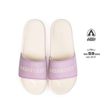 Aerostreet 36-41 Celine Natural Ungu - Sandal Slip On BABAA 41