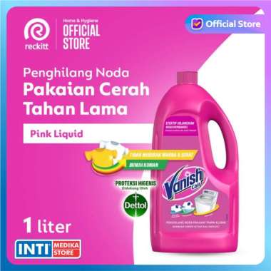 VANISH - PINK Deterjen Cair Penghilang Noda Pakaian | Detergen BOTOL 1 Liter