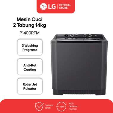 LG Mesin Cuci 2 Tabung [14KG] P1400RTM