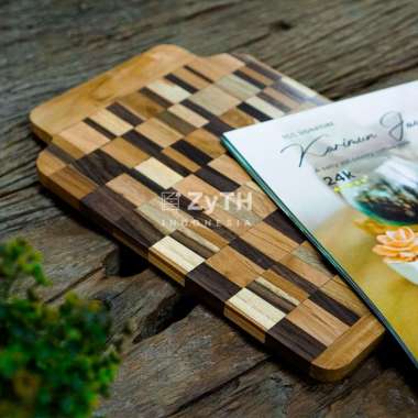 Talenan kayu, Buku menu motif abstrak, Talenan Menu Aesthetic Berkualitas Ekspor, Talenan Custom Nam