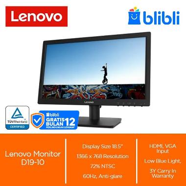 Lenovo D19-10 19 Inch Monitor with VGA HDMI