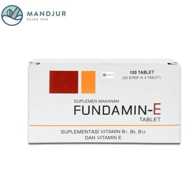 Fundamin-E 4 Tablet - Suplementasi Vitamin B1, B6, B12, dan vitamin E