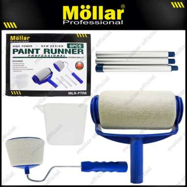 MOLLAR PTR6 Kuas Cat Dinding Rumah Paint Roller Tool Kit Pintar Facil