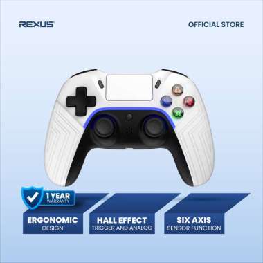 Rexus Gamepad Bluetooth Gladius GX300 Hitam Hall Efect
