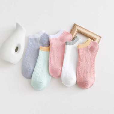 FG Kaos Kaki Pendek Import Korea Style Murah Polos Dibawah Mata Kaki Fashion Casual Sport Motif Gari