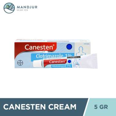 Canesten Krim 5 Gr - Salep Infeksi Jamur Kulit, Panu, Kadas, Kurap