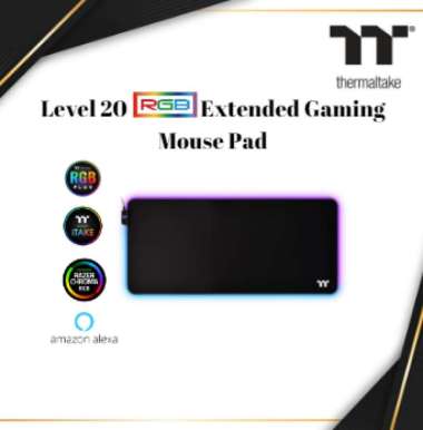 Thermaltake Level 20 RGB Extended Gaming Mouse Pad | GMP-LVT-RGBSXS-01