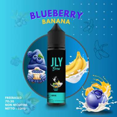 Boon Liquid freebase 70:30 Mod use JLY Brew 60ml tersedia 10 varian rasa Blueberry Banana Cream