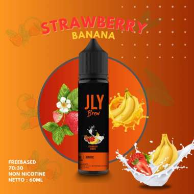 Boon Liquid freebase 70:30 Mod use JLY Brew 60ml tersedia 10 varian rasa Strawberry Banana Cream