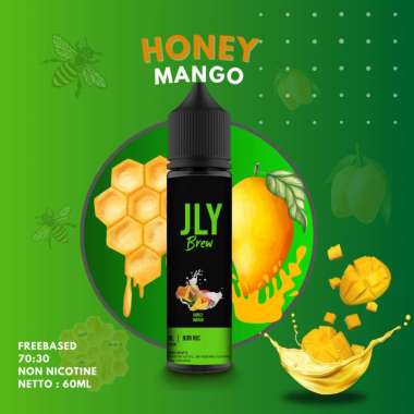 Boon Liquid freebase 70:30 Mod use JLY Brew 60ml tersedia 10 varian rasa Honey Mango