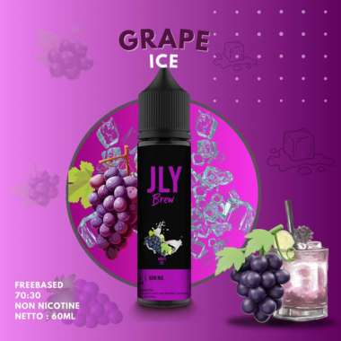 Boon Liquid freebase 70:30 Mod use JLY Brew 60ml tersedia 10 varian rasa Grape Ice