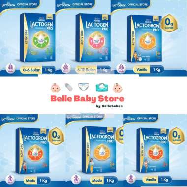 Lactogrow 3 Vanila , Madu / Lactogro 4 Vanila , Madu 1kg | Belle Baby Store Lactogen 0-6 bulan